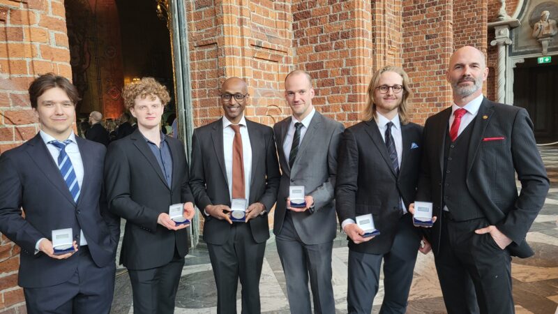 SM-Guldlaget 2025 på mästarbankett i Stadshuset